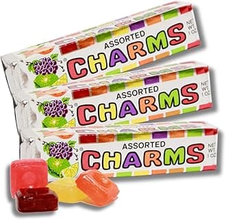 Classic Full Size Candy – Pack of 3 (Charms Fruit Squares) by Lyza’s Sweets & Treats