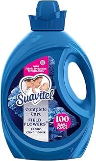 Complete Liquid Fabric Conditioner, Laundry Fabric Softener with Fabric Protection Technology, Field Flowers, 100 oz, Enough Liquid For 100 Small Loads
