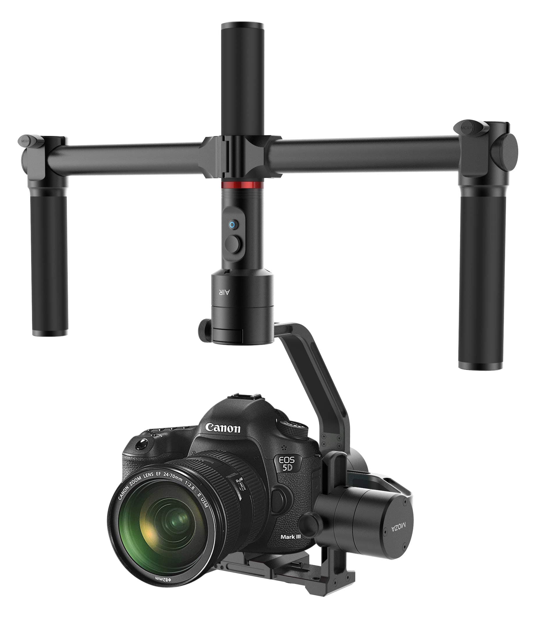 MOZA Air 3 Axis Handheld Gimbal Stabilizer with Dual Handheld Grip 3 Axis 360 Degree Unlimited Rotation for Sony A7 Series Panasonic GH5 GH4 GH3 BMPCC Canon EOS 5D Mark IV