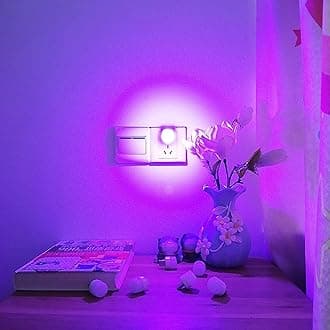 Mini LED Night Light for Kids, USB Night Light Soft Light Light-transmitting Lampshade Decorative Desktop Decoration Long Service Life Ambient Light Night Lamp for Bedroom Purple