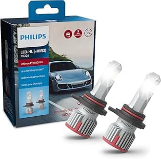 Philips automotive lighting Ultinon Pro9200 LED car headlight bulb (HIR2), +400%, 5.800K, set of 2