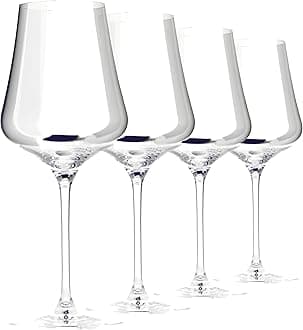 Gabriel-Glas StandArt Crystal Wine Glasses, Set of 4 with Gift Boxes - Premium, Universal Wine Glass for Red and White Wine - Dishwasher Safe, Lead-Free, 16 oz.