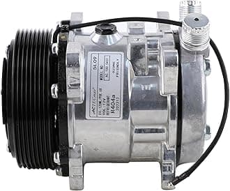 Universal A/C Compressor with Black 8PK Clutch 5L09/505 for R404A 12V