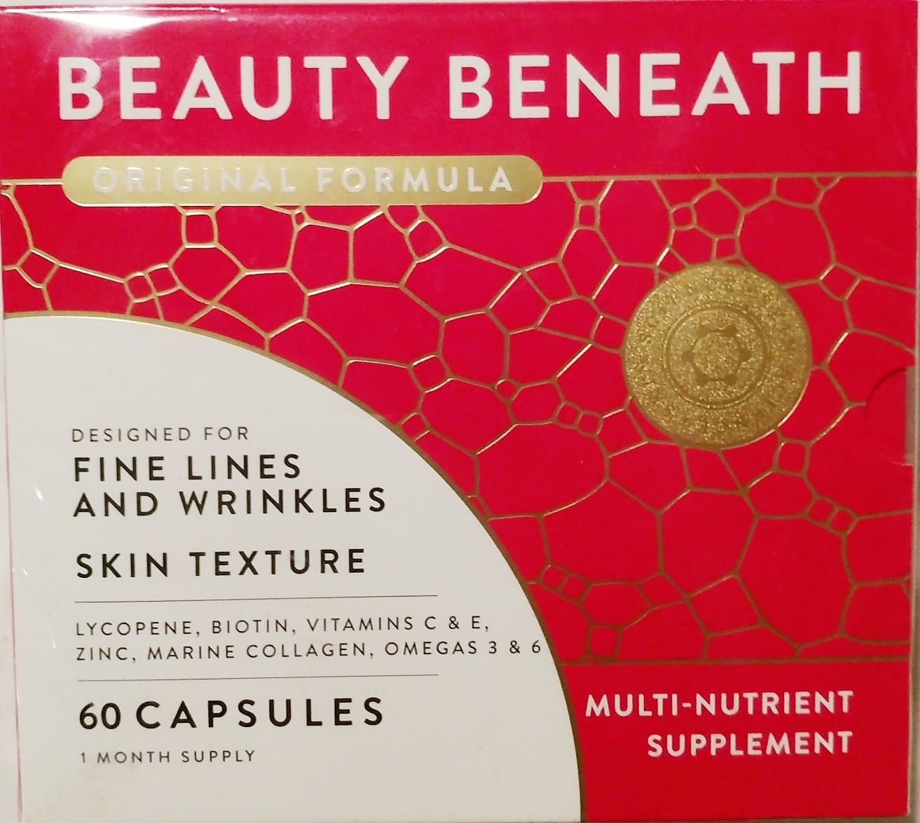 Beauty Beneath Original Formula Multi-Nutrient Supplement 60 Capsules
