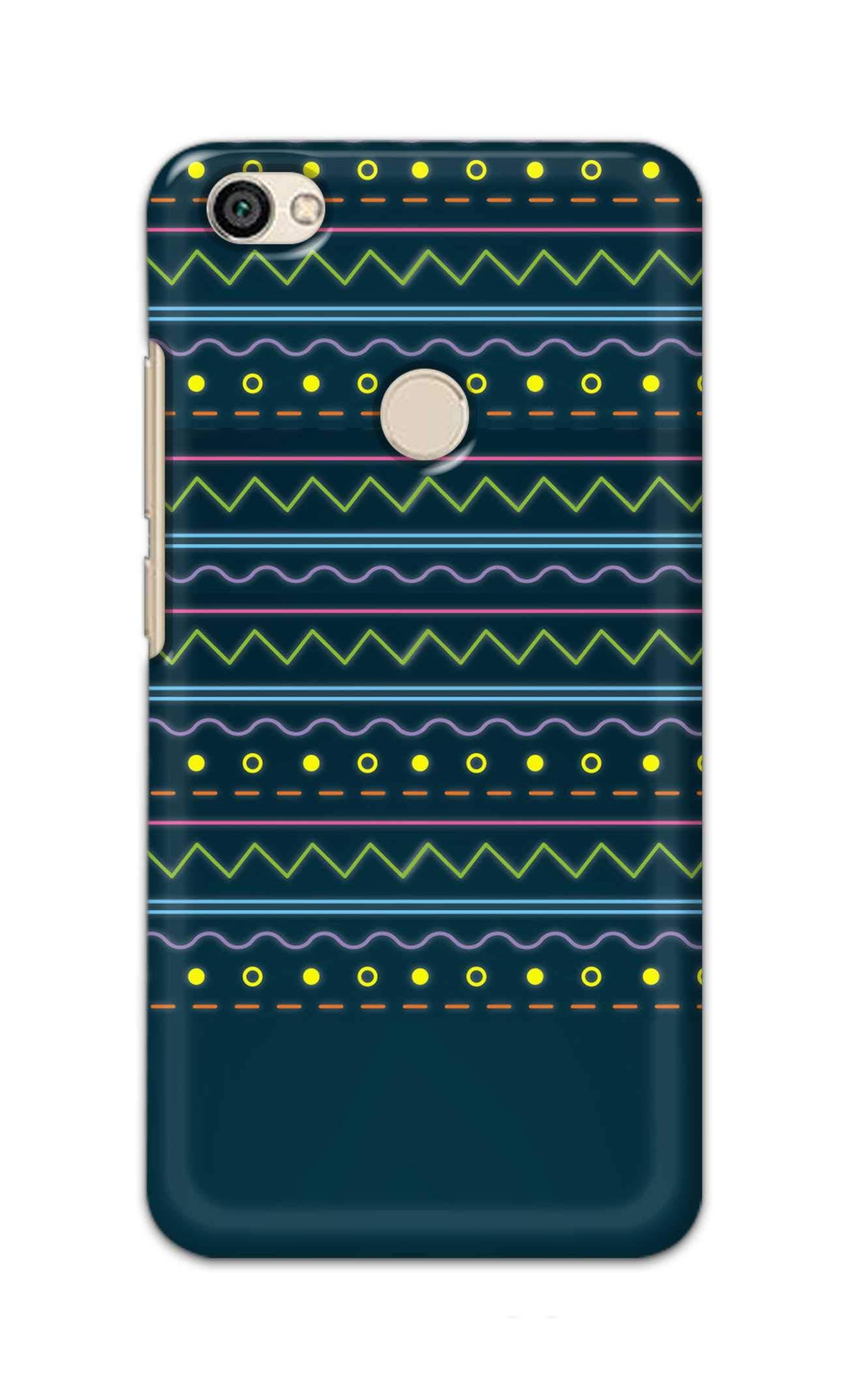 PRINTFIDAA Teal Stripes Hand Painted Seamless Pattern Line Motifs Printed Designer Case for Xiaomi Redmi Note 5A Prime Back Cover