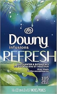 Downy Fabric Softener Sheets, Botanical Mist, 105 Ct, Pack of 2