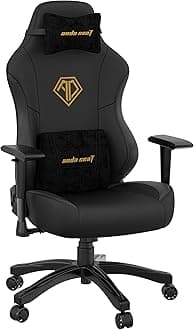 Anda Seat Unisex-Adult Phantom 3 Gaming Chair, Black, AD18Y-06-B-PVC, Large