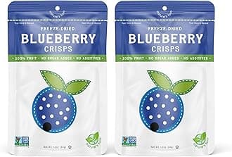 Nature’s Turn Freeze-Dried Fruit Snacks, Blueberry Crisps, Pack of 2 (1.2 oz Each)