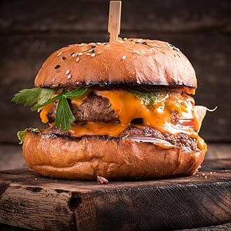 100% Grass Fed Beef Burgers - 1/2 lb Each - Package Of 36 - Delicious & Healthy Burger Patty, Protein & Omega-3 Rich Gourmet Hamburger Meat, Juicy & Ready To Cook, Classic American BBQ Choice