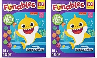 Fruit Snacks, Baby Shark, 10ct (Pack of 2)