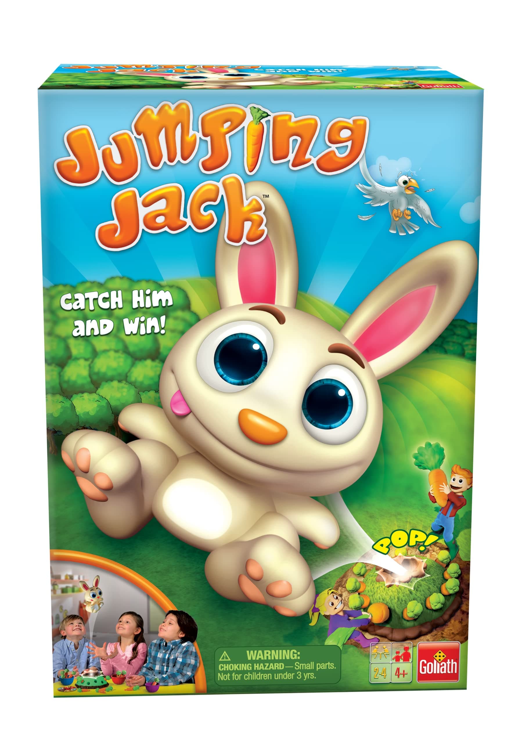 Goliath Jumping Jack Game by Pull Out a Carrot and Watch Jack Jump, Multicolor