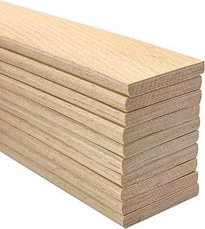 Individual Replacement Beech Sprung Wooden Bed Slats 63mm x 8mm x 915mm. Also Available in Any Length, Bespoke or Custom Length (30 Slats Pack).