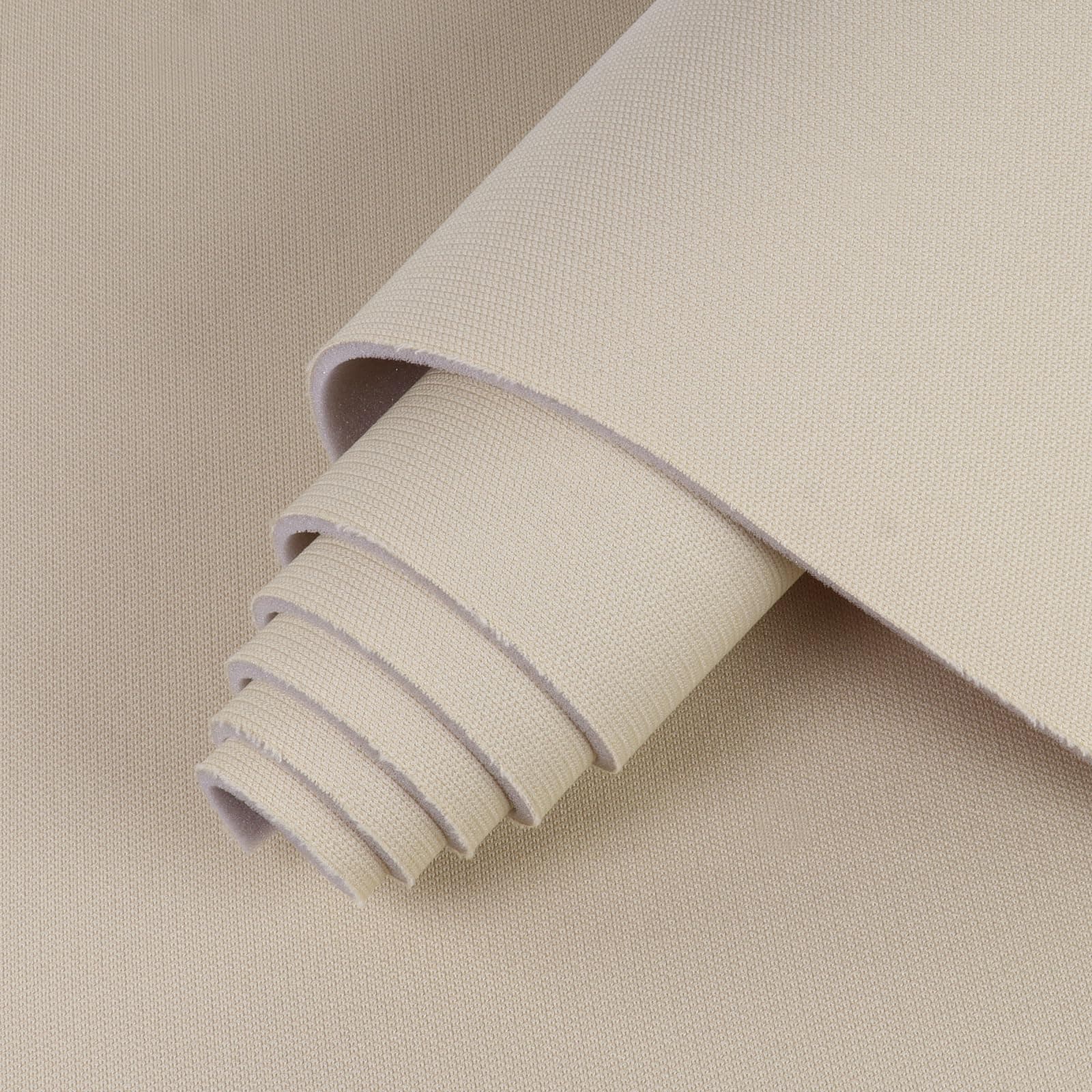 Auto Headliner Fabric Mesh Type 60inx98in with Foam Backing Interior Replacement Headliner Material, for All Vehicles RV Boat Home Roof Upholstery Fabric, Beige