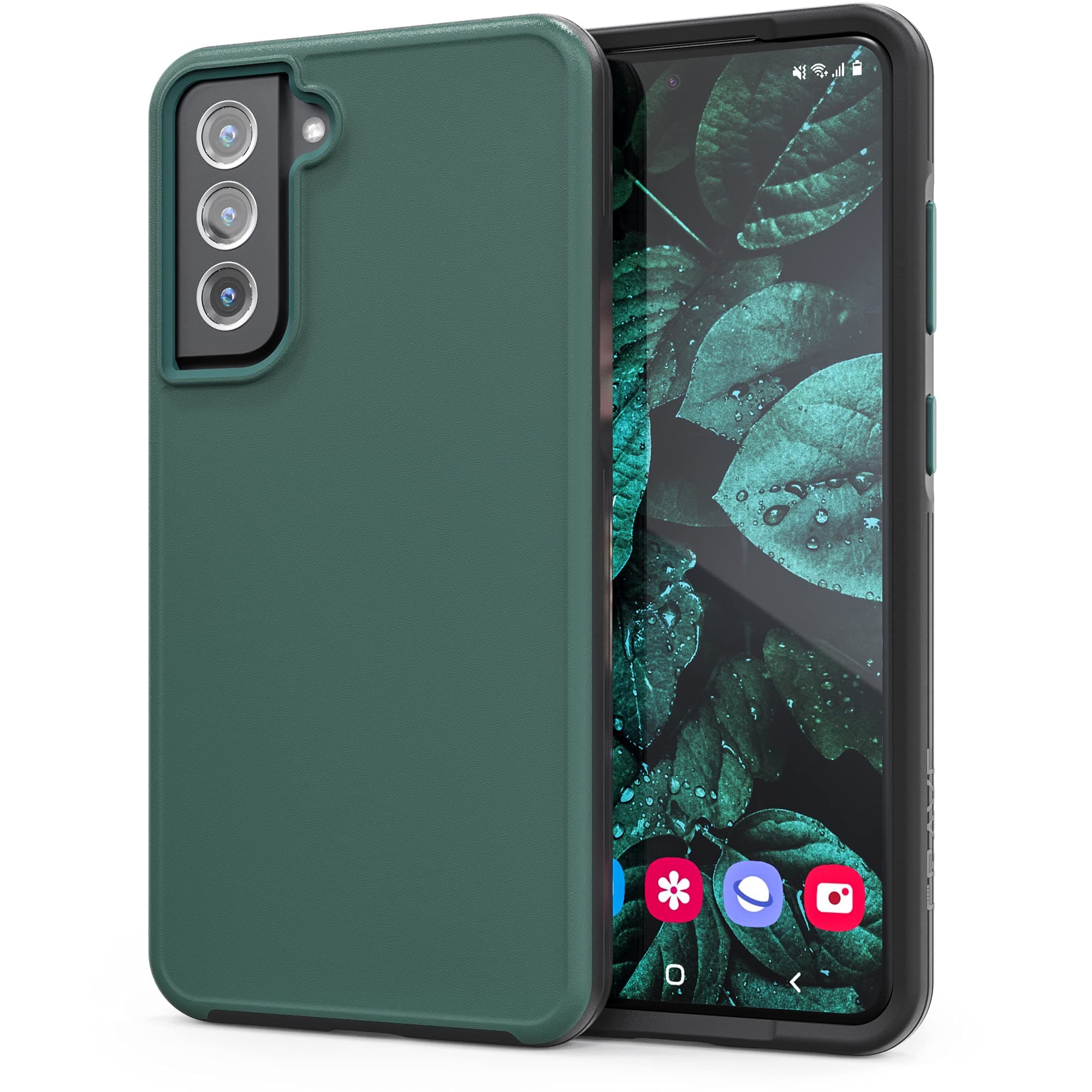 - Slim Guard for Galaxy S21 FE Case, Shockproof Case for Samsung Galaxy S21 FE 5G (6.4 inch) - Forest Green