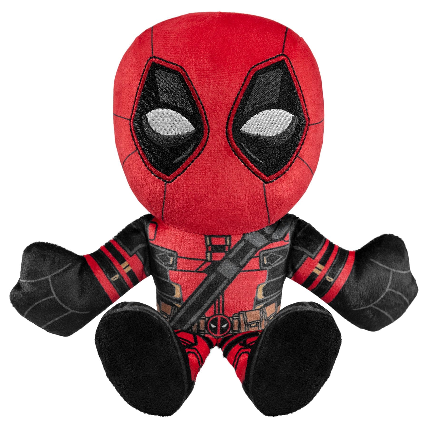 Bleacher Creatures Marvel Deadpool 8" Kuricha Sitting Plush - Soft Chibi Inspired Toy