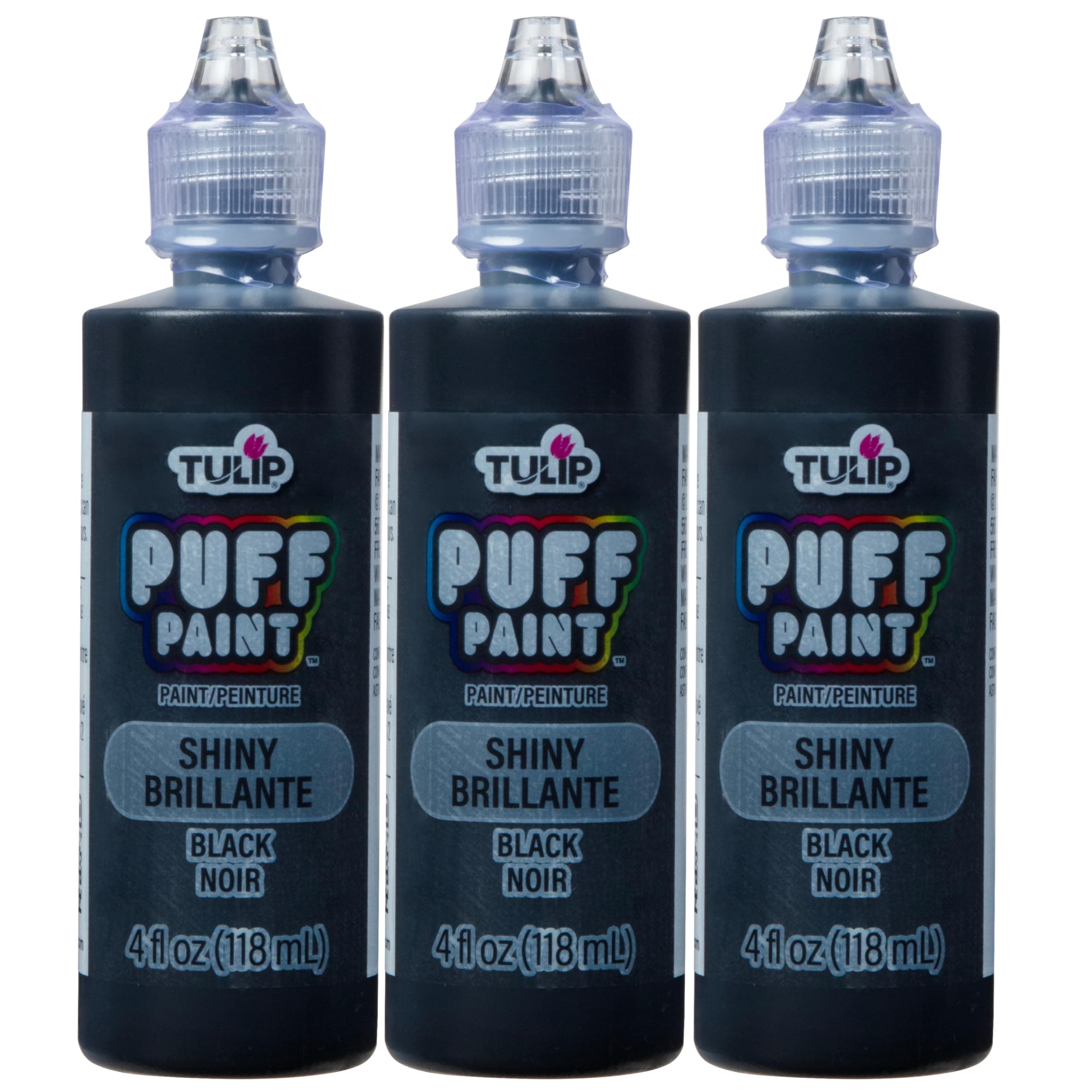 Dimensional Fabric Paint 4 Oz Slick Black 3 Pack, 4 Fl Oz (Pack Of 3), 3 Count