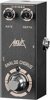 Analog Chorus Guitar Pedal, AKLOT Electric Effects Pedals Mini Single Type DC 9V True Bypass