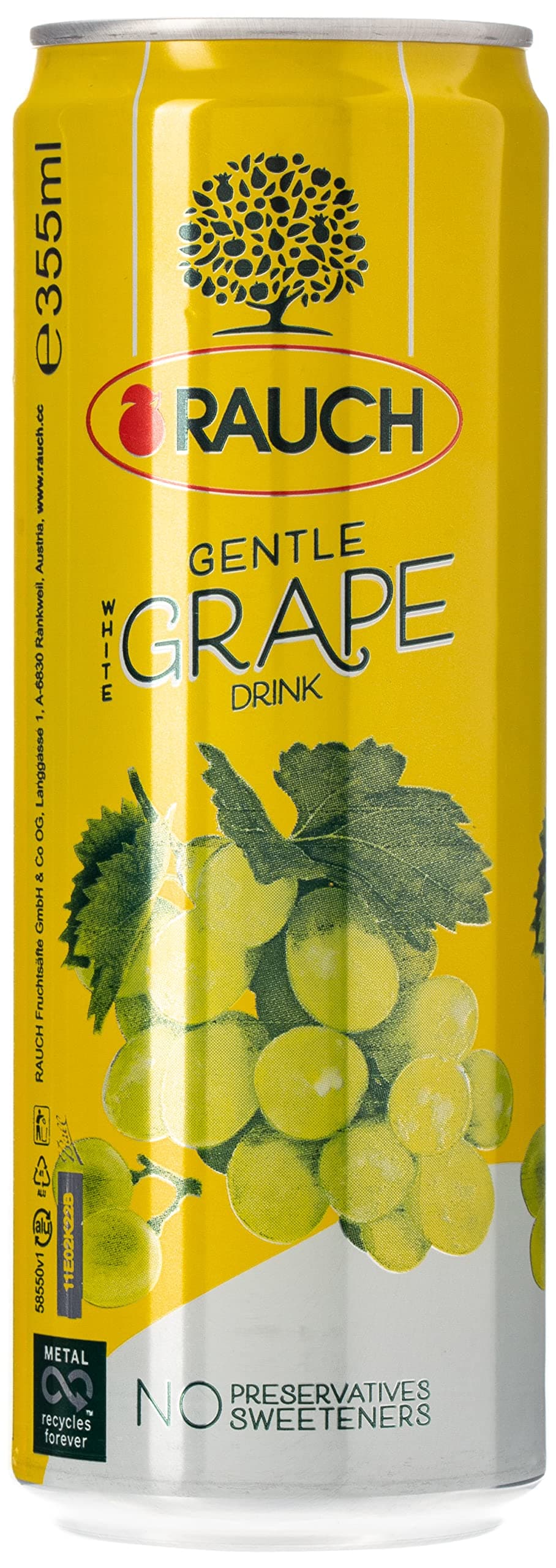 Rauch White Grape Juice, 24 X 355 ml