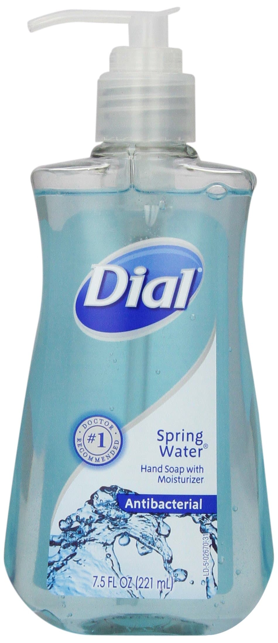 Dial Liquid Hand Soap, Spring Water, 7.5 Fl. Oz (Pack of 1)