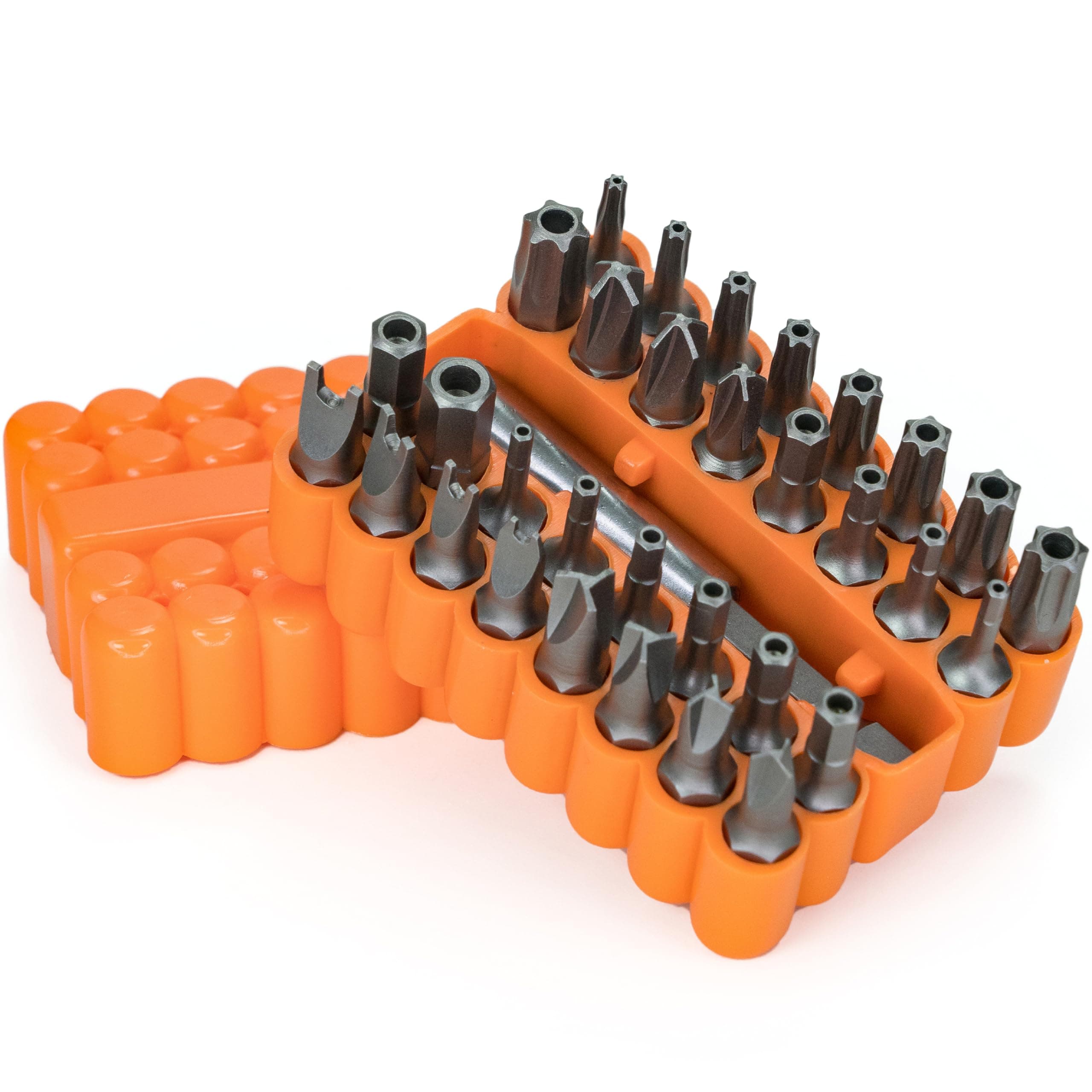 Mutt Tools 33pc Security Bit Set - Complete Torx Security Screwdriver Set with Tamper Proof Bits - Star Bits, Hex, Spanner, Tri-Wing & Torq - Professional Security Torx Bit Set