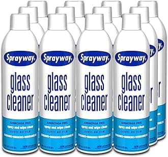 Sprayway SW050 Glass Cleaner, 19 oz, Pack of 12