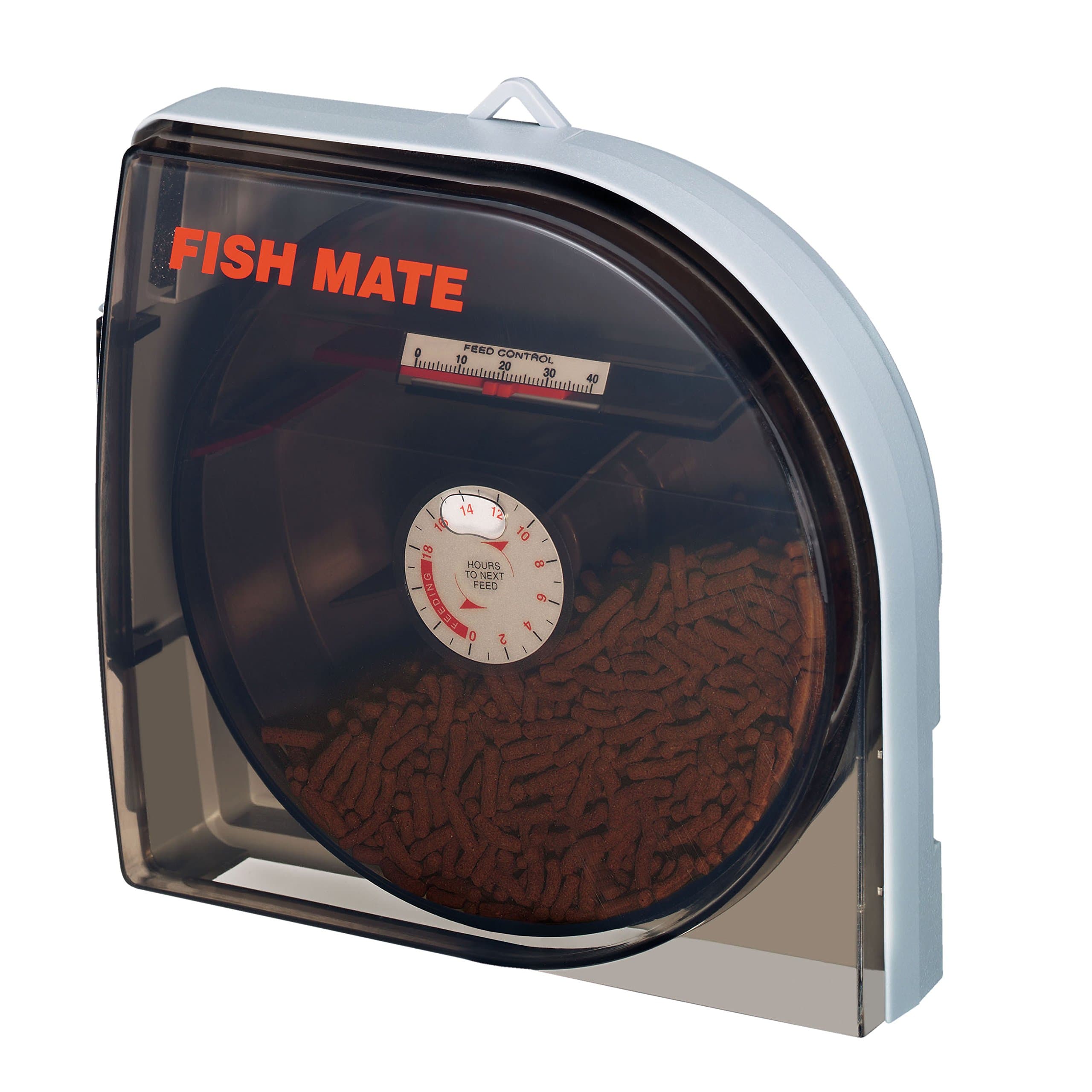 P21 Automatic Pond Fish Feeder – 21 Day Quartz Timer Feeder for Ponds & Large Aquariums, Waterproof Battery Operated, Adjustable Portions, Suitable for Pellets & Flakes