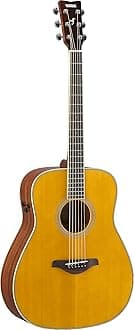 Yamaha FG-TA Transacoustic Guitar w/ Chorus and Reverb, Vintage Tint