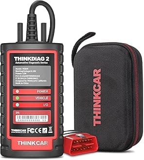 OBD2 Diagnostic Tool,ThinkDiag 2 OBD2 Scanner Bluetooth 5.0 for iOS & Android, All System & 15+ Reset Functions, Car Diagnostic Tool with CAN-FD Protocol, AutoVIN, Active Test, ECU Coding