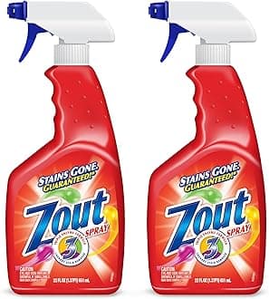 Laundry Stain Remover Spray, Triple Enzyme Formula, 22 Ounce, 2 Pack