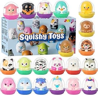 JOYIN 20 PCS Slow Rising Squishy Toys, Squeeze Toys Fidget Toys Animal Toys Stress Ball for Boys and Girls Party Bag Fillers for Kids Classroom Prizes Kids Birthday Party Favors Goodie Bag Stuffers