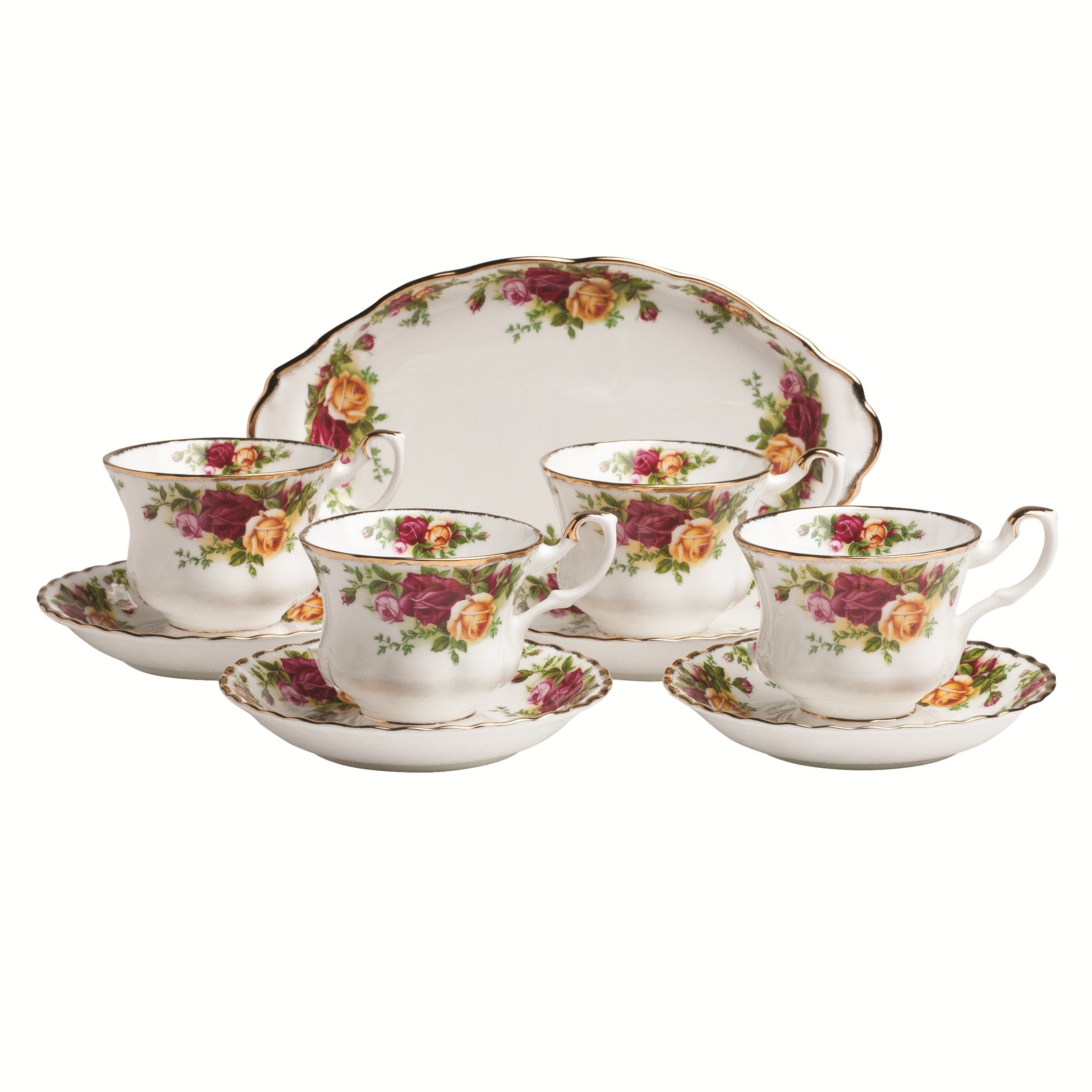 Old Country Roses 9-Piece Tea Set