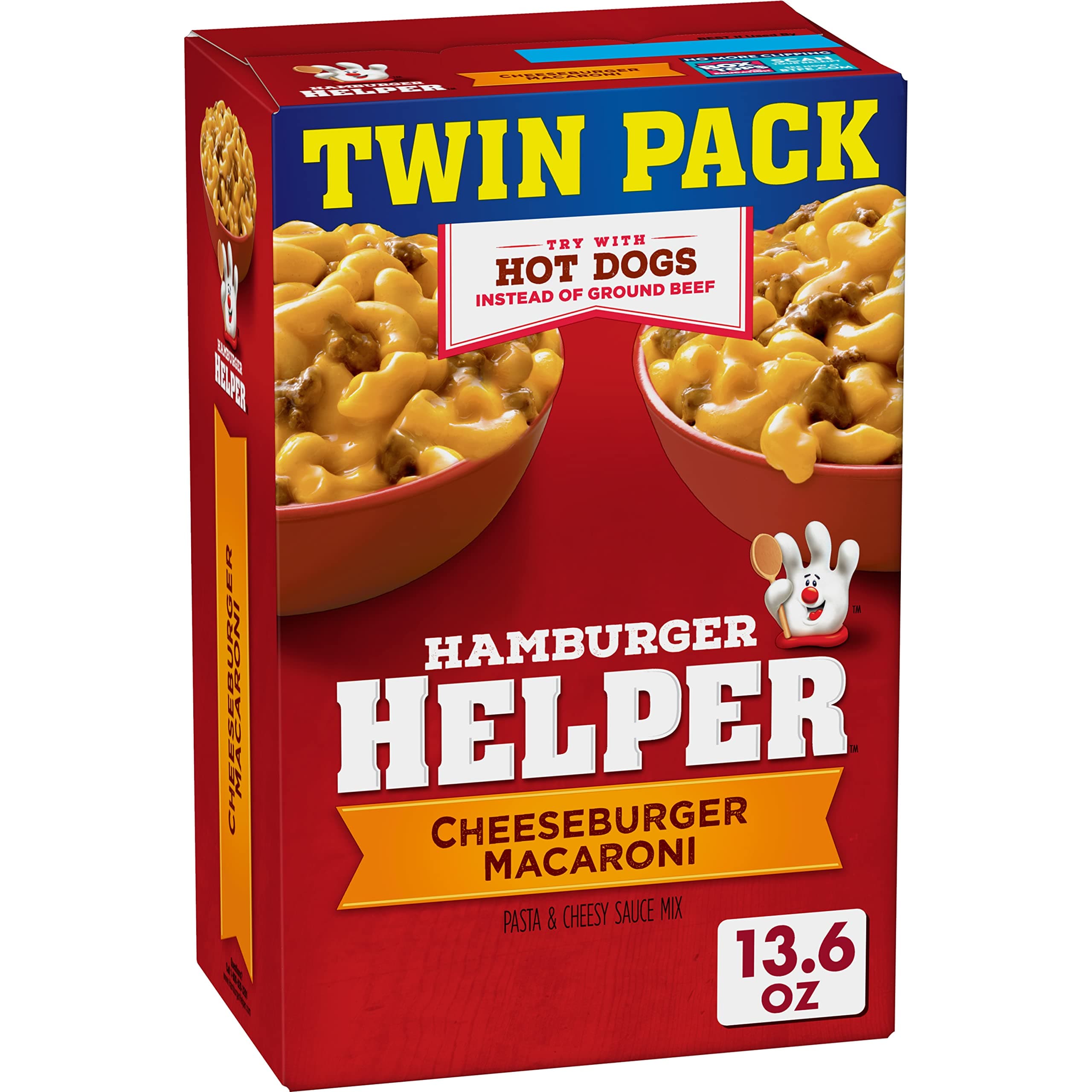 Cheeseburger Macaroni Twin Pack, 13.6 Oz