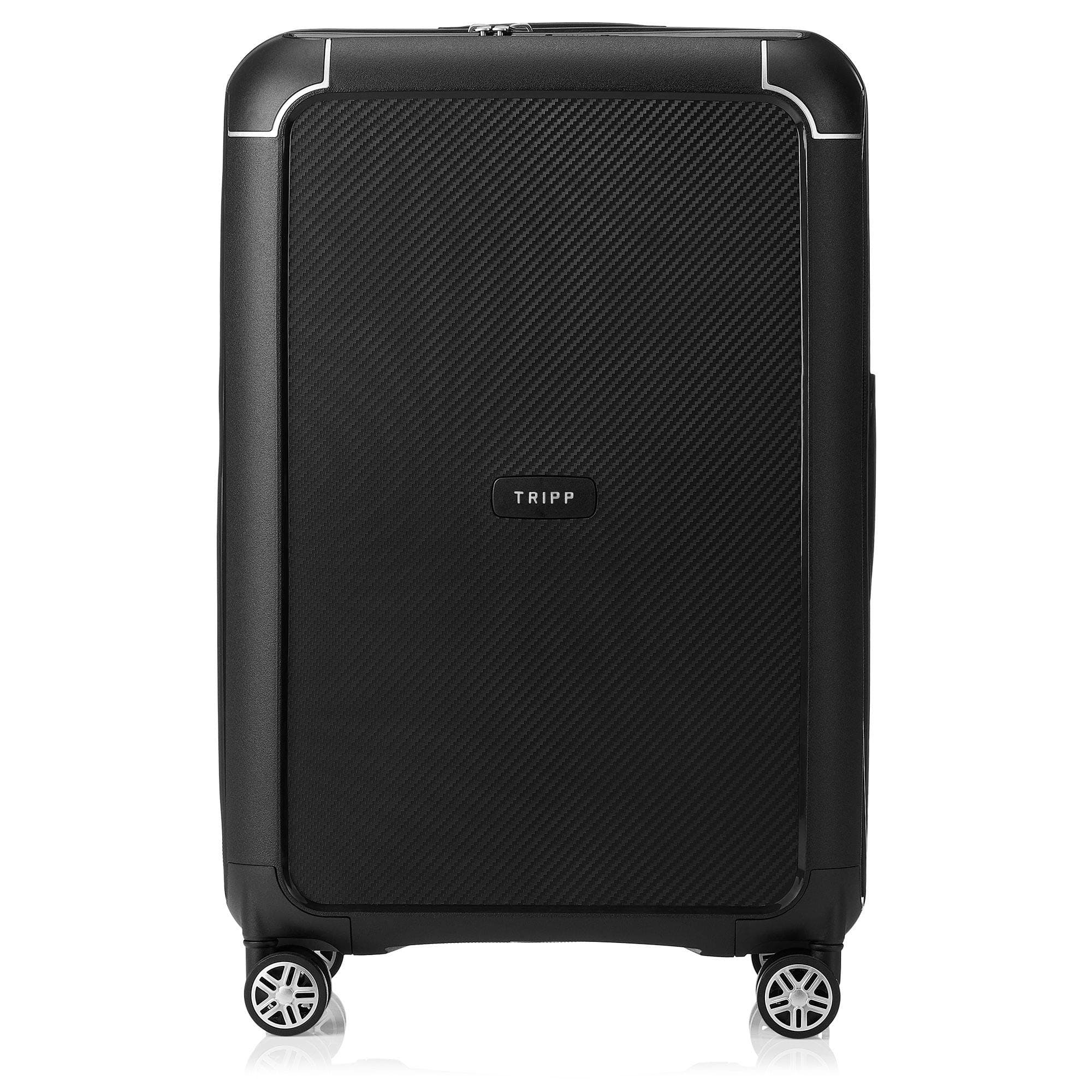 Tripp Black Medium Supreme 4 Wheel Suitcase