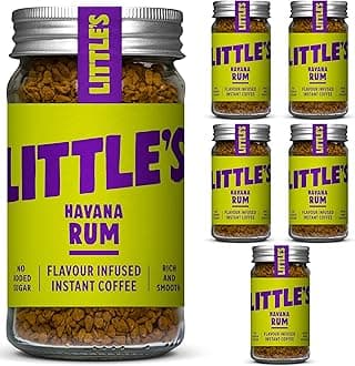 Little's Havana Rum Flavoured Instant Coffee, 6 Pack (50g x 6) - Rich & Smooth Coffee, Infused With Rum Flavour - Vegan Friendly, Low Calories, No Added Sugar