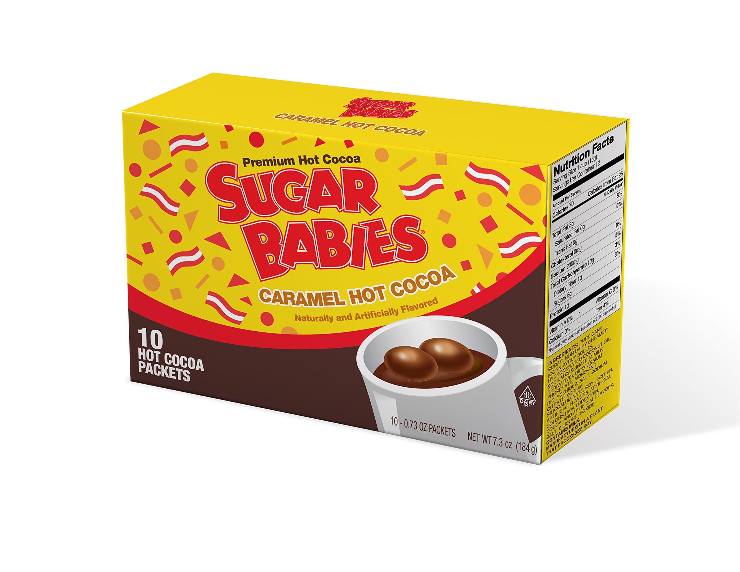 Sugar Babies Hot Cocoa Packets, 10 Count, Chocolate , 7.3 oz (Pack of 6)