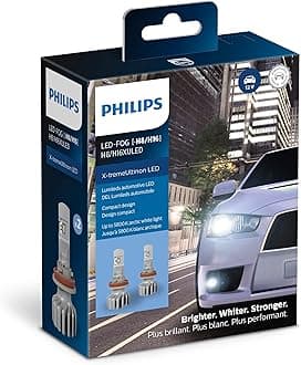 Philips Automotive Lighting H8/H16 X-tremeUltinon LED Fog Bulb, Pack of 2