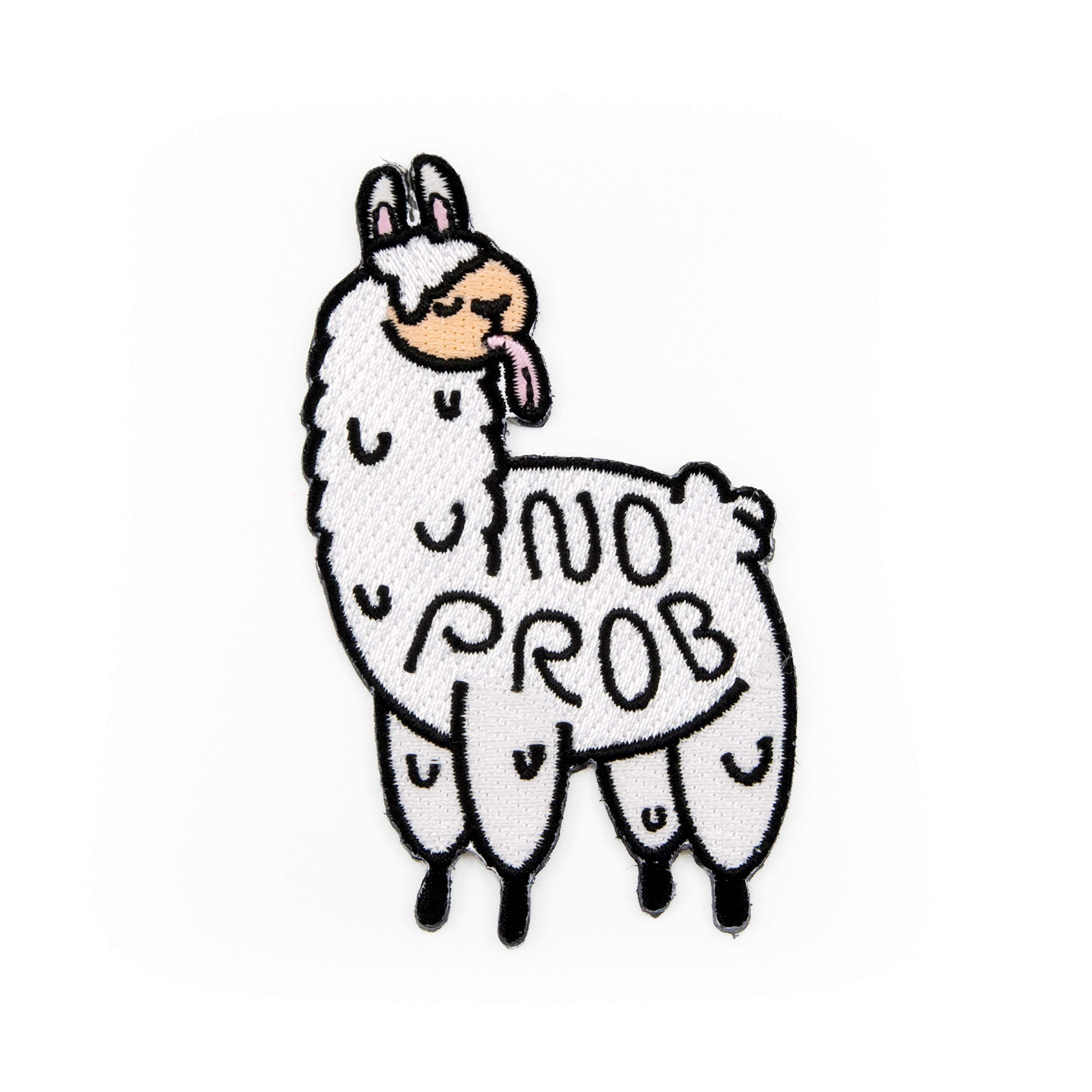 Winks For Days No Prob Llama Embroidered Iron-On Patch
