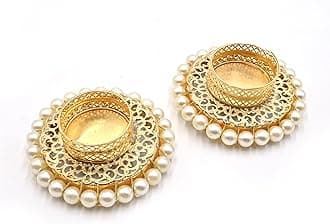 8 Pcs Assorted Indian Decorative Tea Light Candle Holders Traditional Handmade Diya for Pooja, Diwali Decoration and Festival Gifts for Home