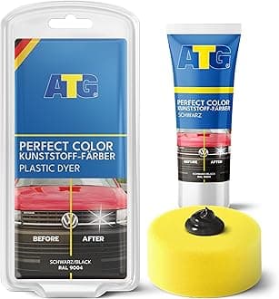 ATG® Back to Black Trim Restorer & Plastic Dye – Car Trim & Bumper Restorer for Faded Plastic – Black Plastic Dye for Cars, Dash & Trim – 70 g