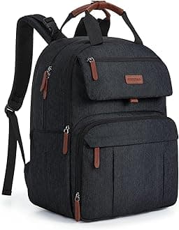 mommore Diaper Bag Backpack, Large Baby Bag for Mom, Durable Travel Essentials with Changing Pad, Water Resistant Travel Diaper Backpack for Mom Dad | Expandable, for 2 Kids/Twins, Durable Baby Bag, with Changing Pad, Water Resistant