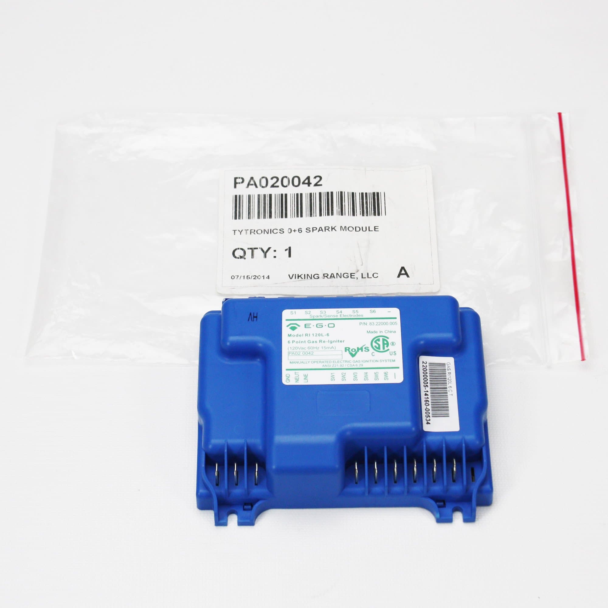 VIKING COMMERICAL PA020042 TYTRONICS 0+6 Spark Module