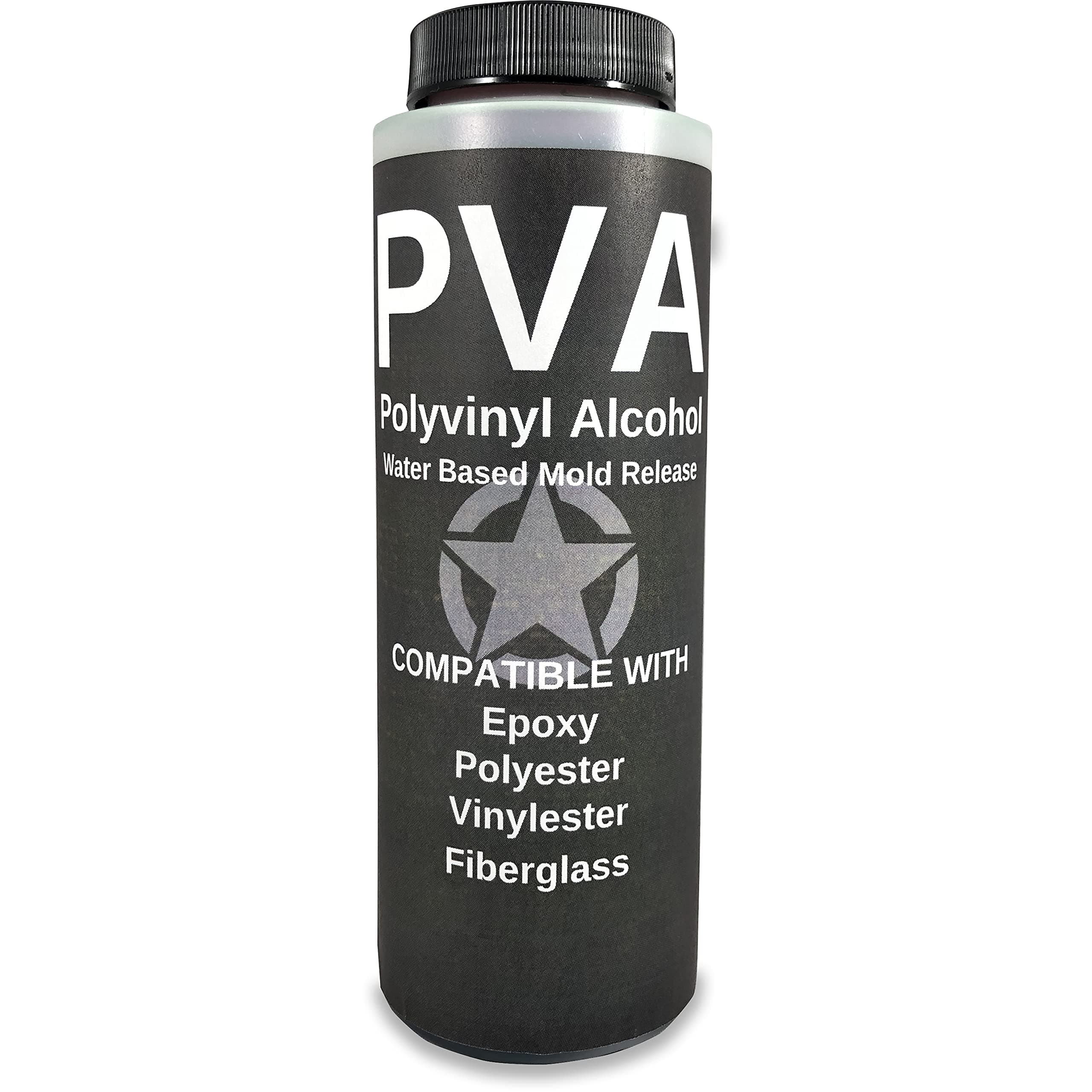 PVA Water Based Mould Release - Polyvinyl Alcohol Agent for Epoxy, Polyester, Vinyl Ester, Resin, Gel Coat, Polyurethane Foam, Silicone-Spray or Brush-On Film for Sculpture and DIY Projects