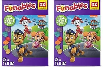 Fruity Snacks, PAW Patrol, Assorted Fruit, Flavored Snacks, 0.8 oz, 22 Count (Pack of 2)