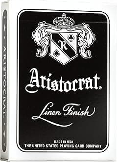 Signature Series Playing Cards Deck, 1 Deck of Black Playing Cards, Thin Crushed, Special Edition