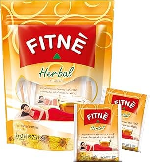 FITNÈ Chrysanthemum Herbal Tea Senna Infusion Smooth Mild Soothing Beverage Natural Gentle Detox Cleanse No Calories Caffeine Free, 30 Tea Bags