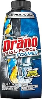 Drano Dual-Force Foamer Clog Remover, Commercial Line, 17 oz