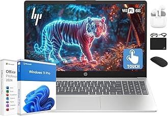 Flagship 15.6" HD Touchscreen Laptop Computer, 6-Core Intel i3 Processor, 16GB RAM, 1TB Storage (500GB SSD + 500GB Ext), Wi-Fi, Long Battery, HubxcelAccessory, Lifetime Office 2024, Win 11 Pro
