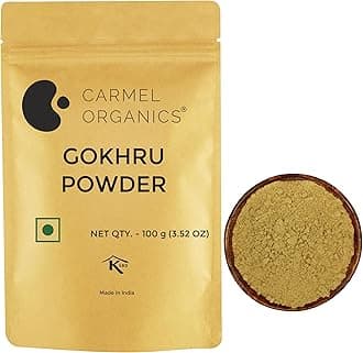 Gokhru/Gokshura/Tribulus Terrestris Powder 100 Gram, Boost Strength & Stamina Naturally | Non GMO | No Added Preservative or Additives | Palleru/Nerunjil Powder