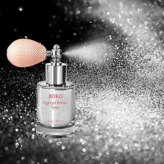 Boko Body Glitter Spray, Glitter Spray for Sparkling Body Face Hair Nail Clothes, Hair Glitter Spray Body Shimmer Powder for Highlighter Makeup Festival Party Concert Rave Accessories