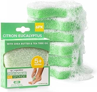 Spongeables Pedi Scrub Foot Exfoliating 20+ Wash Sponge